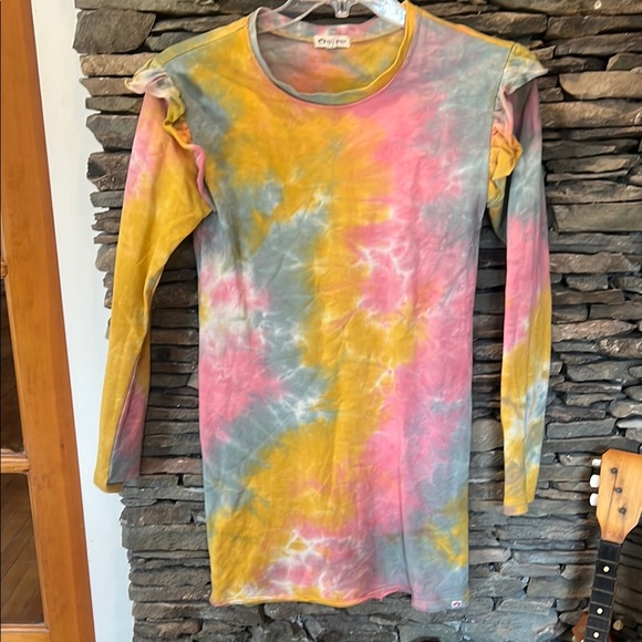 Appaman-Colorful Tie-Dye Long Sleeve Dress - Picture 1 of 4